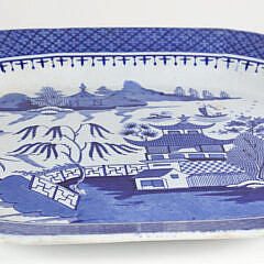 19th Century English Ridgeway Blue and White Large Transferware