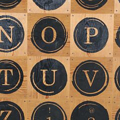 Contemporary Alphabet and Numbers Board