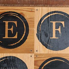 Contemporary Alphabet and Numbers Board
