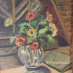 Pair of Antique E. Dalton Oil on Board Still Life Paintings