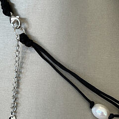 Hand Knotted Triple Strand White Fresh Water Pearl Necklace