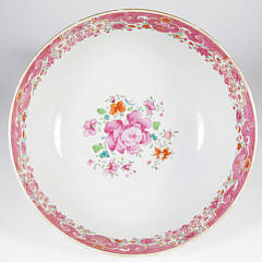 Chinese Export Famille Rose Petite Punch Bowl, circa 1760