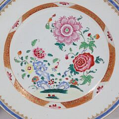 Group of Four Chinese Export Porcelain Famille Rose Items, all 18th Century