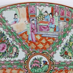 Rose Medallion Meat Platter, 19th Century