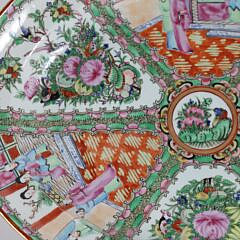 Rose Medallion Meat Platter, 19th Century