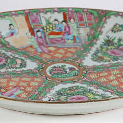 Rose Medallion Meat Platter, 19th Century