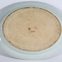 Rose Medallion Meat Platter, 19th Century