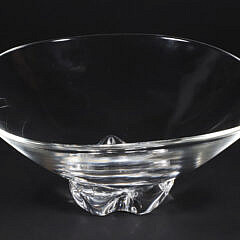 Signed Steuben Clear Glass Bowl