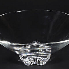 Signed Steuben Clear Glass Bowl