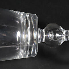Set of Six Signed Steuben Glass Goblets with Blown Bubble in the Stem