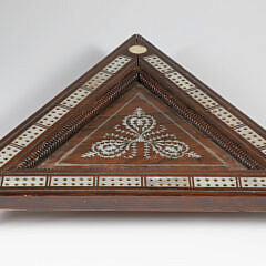 Fine Mother of Pearl Inlaid Cribbage Board, 19th Century