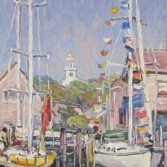 Jan Pawlowski Oil on Canvas “Nantucket Harbor”