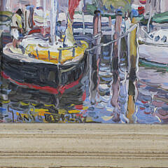 Jan Pawlowski Oil on Canvas “Nantucket Harbor”