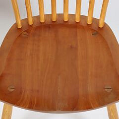 Set of Six Stephen Swift Signed Cherrywood and Ash Pomfret Windsor Dining Chairs