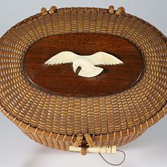 Whaler’s Craft Nantucket Friendship Basket, circa 1967