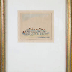 Doris and Richard Beer Watercolor on Paper “Old South Wharf”
