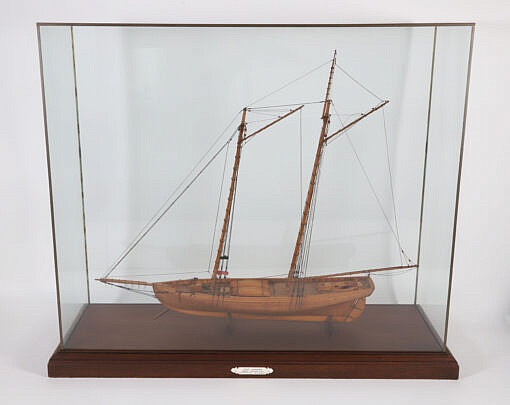 Nikita Karpenko Cased Model of the Schooner "Pilot"
