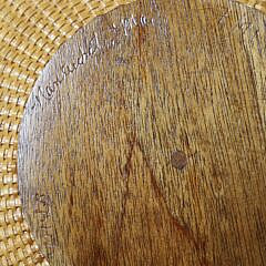 Twelve Nantucket Basket Trays with Center Scrimshaw Monogram “SDA”