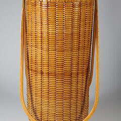 Paul Willer Tall Round Double Swing Handle Nantucket Basket