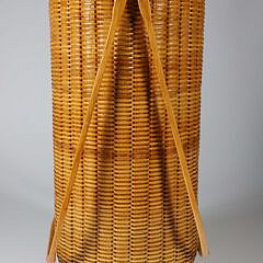 Paul Willer Tall Round Double Swing Handle Nantucket Basket