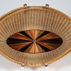 Bill Sevrens Oval Double Swing Handle Nantucket Basket