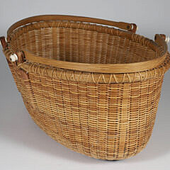 Bill Sevrens Oval Double Swing Handle Nantucket Basket