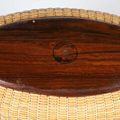 Bill Sevrens Oval Double Swing Handle Nantucket Basket