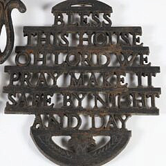 Collection of Six Sad Iron Trivets