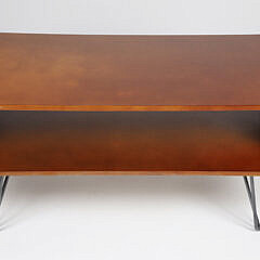 Mid Century Style Oval Book Coffee Table