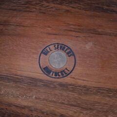 Bill Sevrens Nantucket Basket with Multi-wood Inlaid Lid with Knob