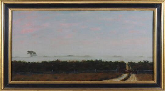 Robert Stark Jr. Oil on Canvas "Foggy Landscape"