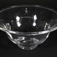 Simon Pearce Sankaty Golf Club Glass Bowl and Pitcher