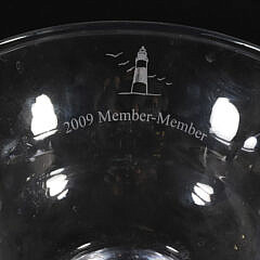 Simon Pearce Sankaty Golf Club Glass Bowl and Pitcher