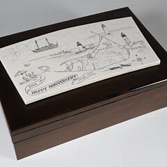 117-5515 Nancy Chase Scrimshaw Plaque of Nantucket A_IMG_9598