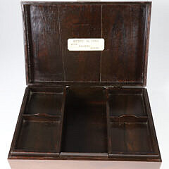 Nancy Chase Scrimshaw Plaque of Nantucket Mounted on Box