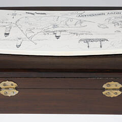 Nancy Chase Scrimshaw Plaque of Nantucket Mounted on Box