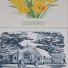 Collection of Fifteen Nantucket Porcelain Tiles 