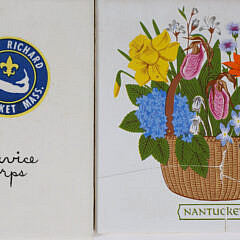 Collection of Fifteen Nantucket Porcelain Tiles 
