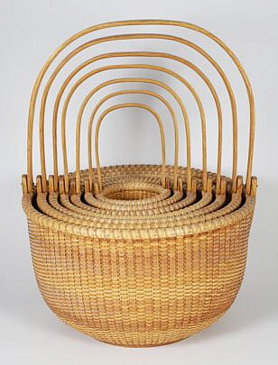 Karol Lindquist Nest of Seven Nantucket Baskets