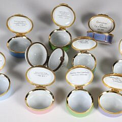 Collection of Ten Nantucket Limited Edition Enamel Boxes