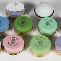 Collection of Ten Nantucket Limited Edition Enamel Boxes