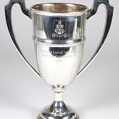 Vintage English Sterling Silver Trophy Cup, Awarded "Bermuda Ladies Invitation Amateur Championship, 1961"