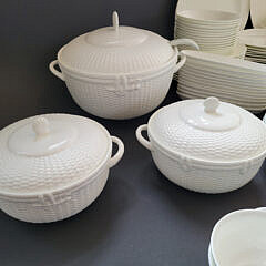 George Davis Wedgwood Bone China Nantucket Basket Weave Dinner Service