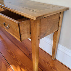 French Fruitwood Three Drawer Server, 19th Century