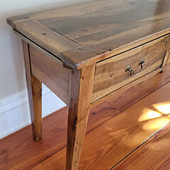 French Fruitwood Three Drawer Server, 19th Century