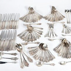 163 Piece Wallace Grand Baroque Sterling Silver Flatware Service