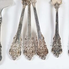 163 Piece Wallace Grand Baroque Sterling Silver Flatware Service