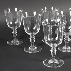 Twelve Baccarat Crystal Water Goblets