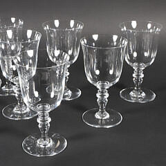 Twelve Baccarat Crystal Water Goblets