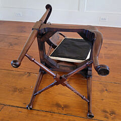 Queen Anne Mahogany and Burr-Walnut High-Back Corner Chair, 18th Century